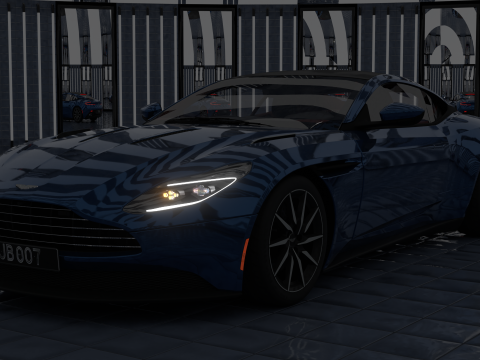 2017 Aston Martin DB11 52L Twin-Turbo V12 3D Model