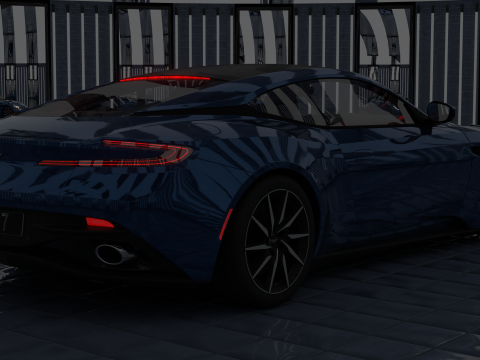 2017 Aston Martin DB11 52L Twin-Turbo V12 3D Model