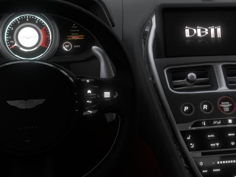 2017 Aston Martin DB11 52L Twin-Turbo V12 3D Model