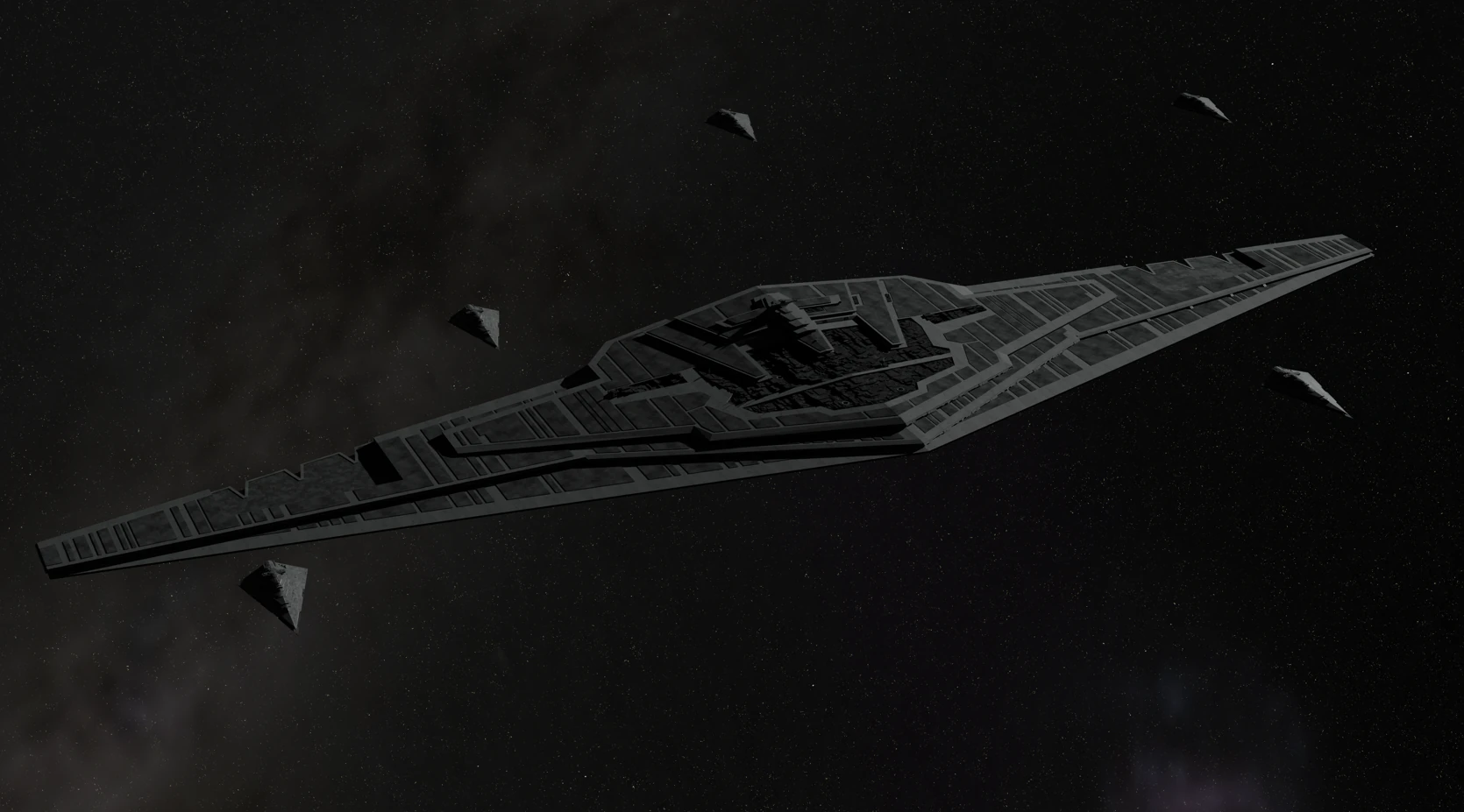 Supremacy Type mega - class Star Dreadnought 3D Model .c4d .max .obj .3ds .fbx .stl .blend 