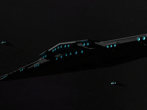 Supremacy Type mega - class Star Dreadnought 3D Model