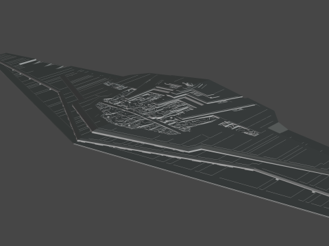 Supremacy Type mega - class Star Dreadnought 3D Model