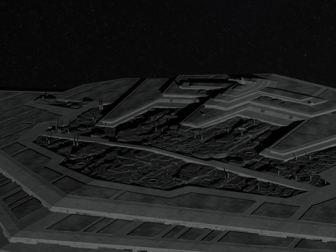 Supremacy Type mega - class Star Dreadnought 3D Model