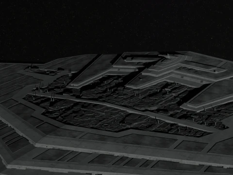 Supremacy Type mega - class Star Dreadnought 3D Model
