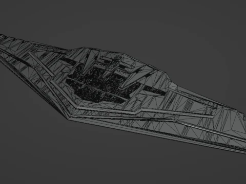 Supremacy Type mega - class Star Dreadnought 3D Model