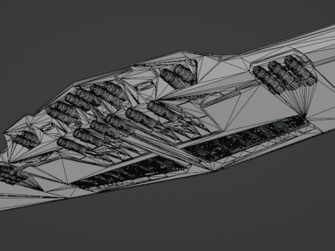 Supremacy Type mega - class Star Dreadnought 3D Model