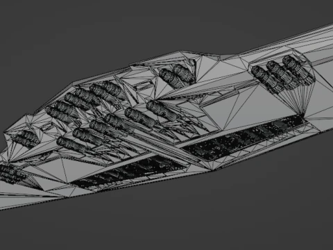 Supremacy Type mega - class Star Dreadnought 3D Model