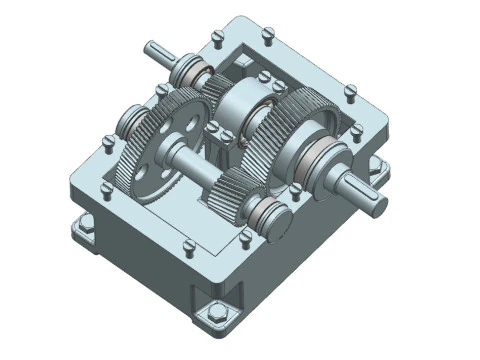 Редуктор Соосный 3D Модель