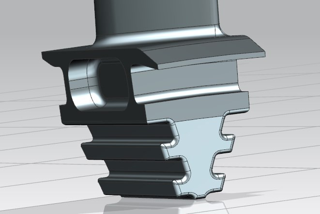 Power turbine working blade 3D 모델 .c4d .max .obj .3ds .fbx .stl .blend 