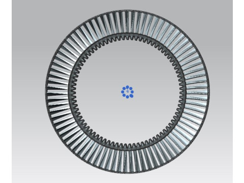 Power turbine working blade 3D 모델