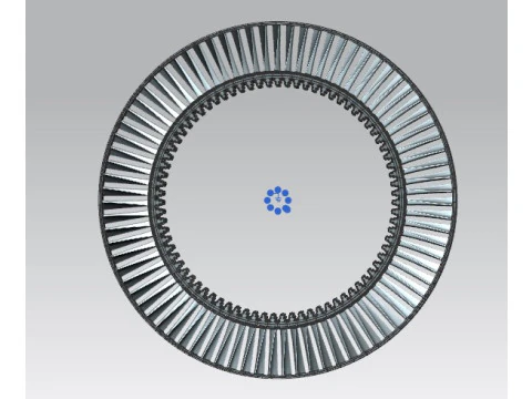 Power turbine working blade 3D Model