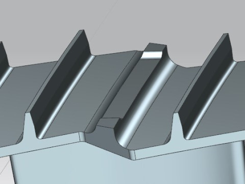 Power turbine working blade 3D 모델