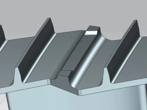 Power turbine working blade 3D Model
