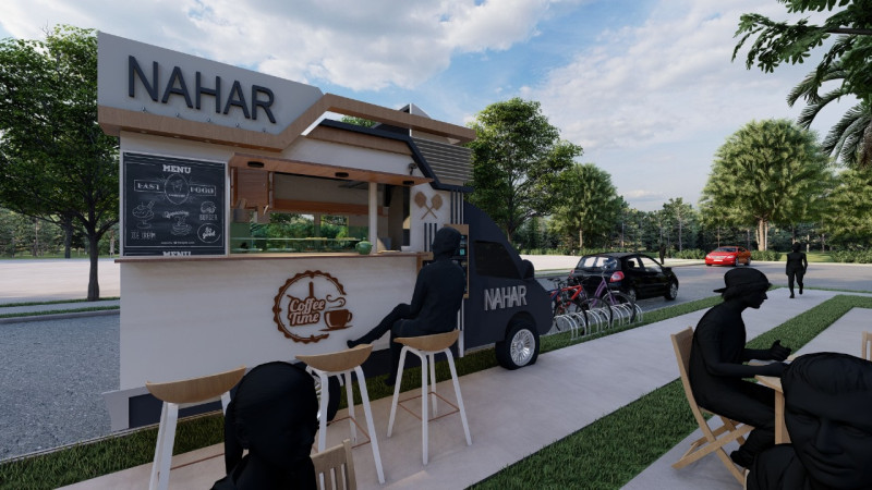 Food Truck 3D 模型 .c4d .max .obj .3ds .fbx .stl .blend 