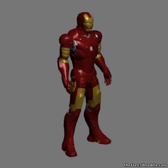 3D IronMan Modelo 3D .c4d .max .obj .3ds .fbx .stl .blend 