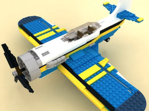 LEGO Plane 3D Model