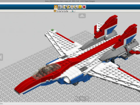 LEGO Plane 3D Model
