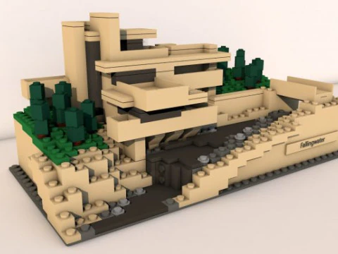 लेगो हवेली 3D मॉडल