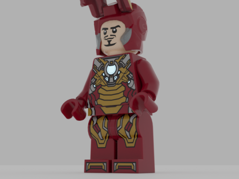 Iron Man LEGO Modelo 3D