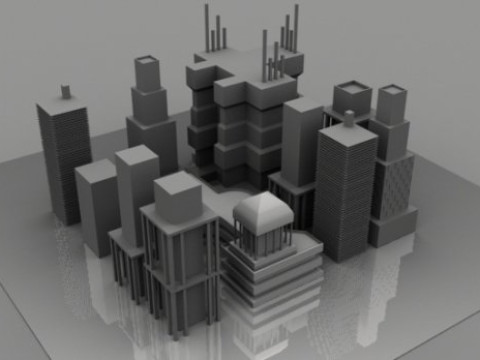 City Buildings 3D 모델