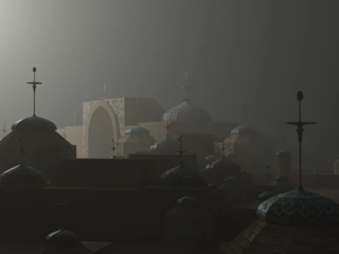 Historische architectuur van Oezbekistan 3D Model