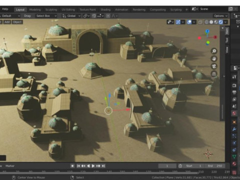 Uzbekistan Historical Architecture Modèle 3D