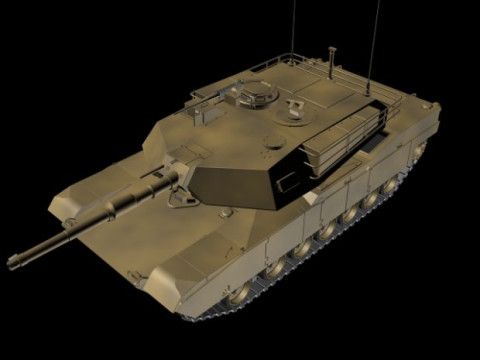 M1 Abrams American Main Battle Tank 3D Model