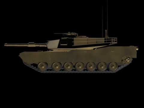 M1 Abrams American Main Battle Tank 3D Модель