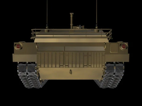 M1 Abrams American Main Battle Tank 3D Model