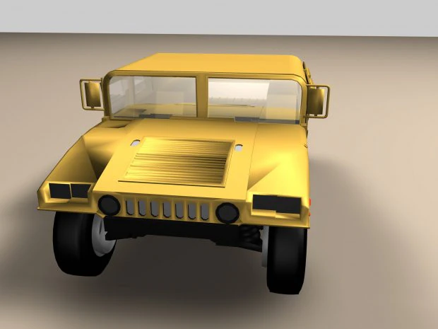 Humvee vehicle 3D Model .c4d .max .obj .3ds .fbx .stl .blend 