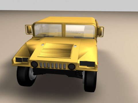 Humvee vehicle Model 3D