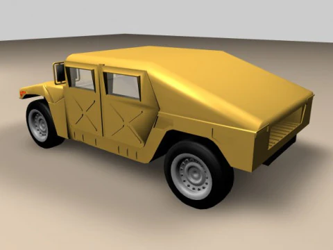 Humvee vehicle 3D Model