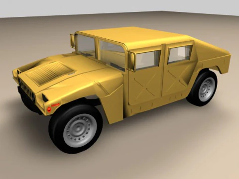 Humvee vehicle 3D Model
