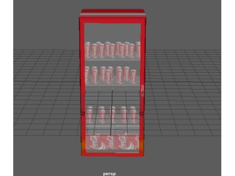 Coke fridge 3D मॉडल