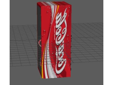 Coke fridge 3D 模型