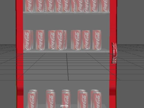 Coke fridge 3D 模型