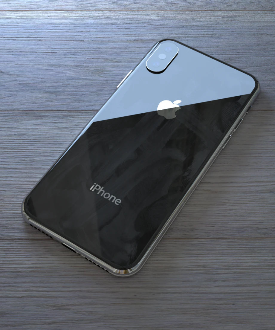 Iphone X 3D Model .c4d .max .obj .3ds .fbx .stl .blend 