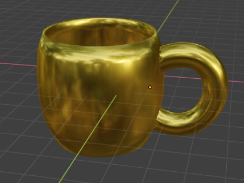 Copa de Oro Modelo 3D