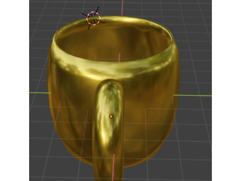 Golden Cup 3D Model