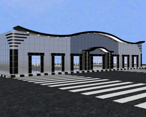 Architecture 3D Model .c4d .max .obj .3ds .fbx .stl .blend 