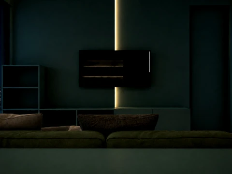 Luxury Living Room 3D Model