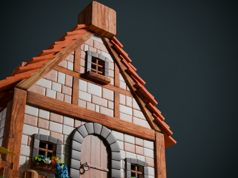 Medieval Cottage 3D Model