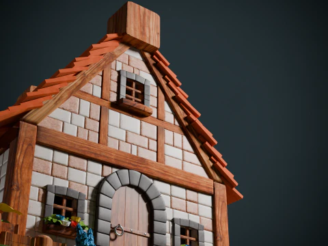 Medieval Cottage 3D Model