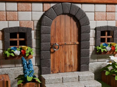 Medieval Cottage 3D Model