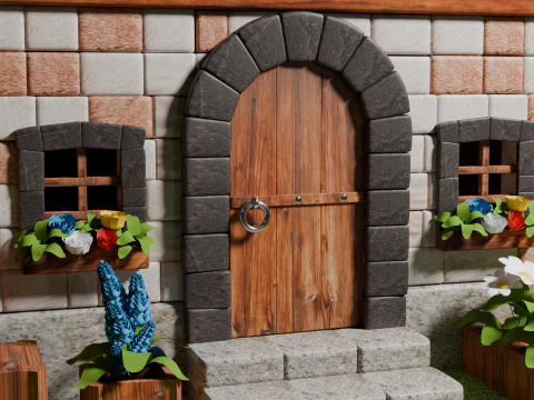 Medieval Cottage 3D Model