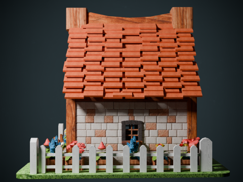 Medieval Cottage 3D Model