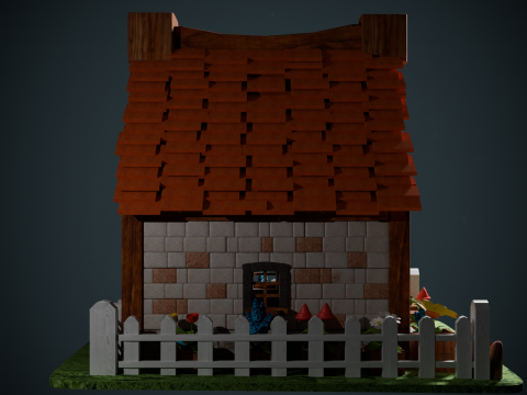 Medieval Cottage 3D Model