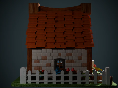 Medieval Cottage 3D Model