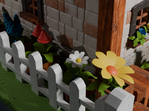 Medieval Cottage 3D Model