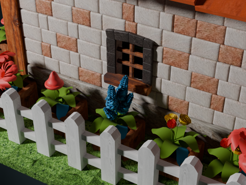 Medieval Cottage 3D Model